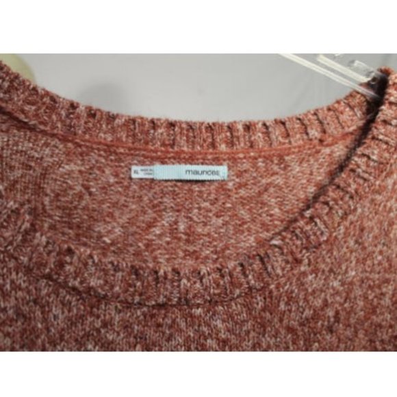 Maurices Red Marled Scoop Neck Hi Lo Sweater XL - Picture 5 of 5